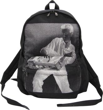 Celine Black Canvas Backpack Bag (Pre-Owned)