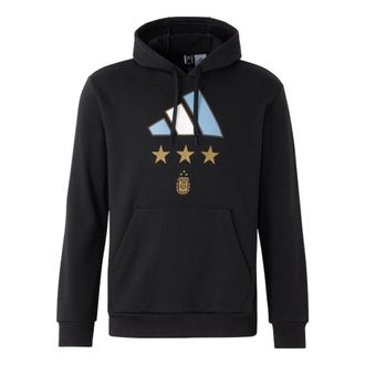 adidas 2022 World Cup Argentina Winner Hoodie Asia Sizing Black IT2387
