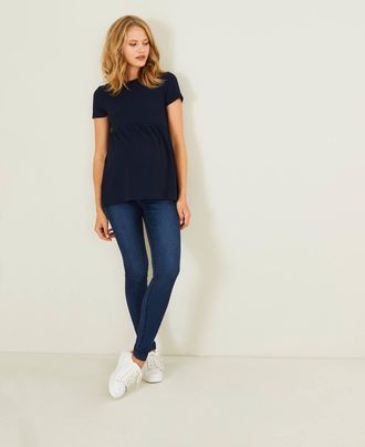 Vertbaudet Jeans-Leggings f&uuml;r die Schwangerschaft denim