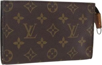 Louis Vuitton Pre-owned Clutches, female, Brown, Size: ONE SIZE Pre-owned Vintage Monogram Accessory Pouch