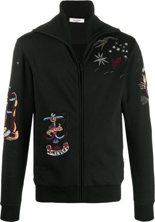 Valentino Garavani Sweater met borduurwerk - Zwart