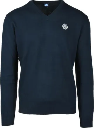 North Sails Navy V-Neck Cotton Sweater