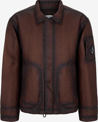 C.P. Company Kurze Jacke aus strukturiertem technischem Gewebe