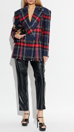 Balmain Tweed Blazer With Lurex Thread, Womens, Multicolour