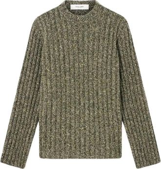 Golden Goose Trui met ronde hals - Dames - Ronde hals truien - Groen - L - Truien & Vesten