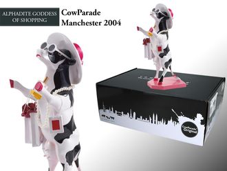 OEM Cowparade Manchester 2004, Diosa Alphadita De Las Compras, Por Simon Walmsey
