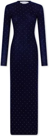 Paco Rabanne Blauwe Wol Lange Mouw Jurk - Dames - Kleedjes - Blauw - M - Wol - Kleedjes