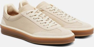 Loro Piana Zapatillas Tennis de piel con ante