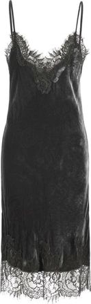 Gold Hawk Velvet Coco Jurk - Dames - Casual kleedjes - Grijs - S - Kleedjes