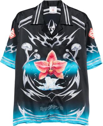 Casablanca Camicia con grafica - Nero