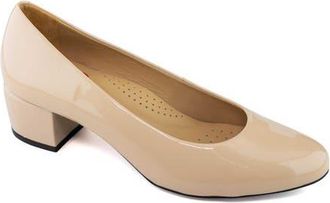 Marc Joseph New York Broad St 2.0 Patent Leather Pump in Nude Soft Patent at Nordstrom, Size 7.5