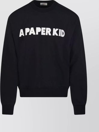 A Paper Kid crew neck long sleeve ribbed sweatshirt