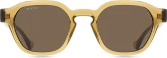 Gucci GG1730S 003 Mens Sunglasses Yellow Size 50 - Free RX Lenses - Free RX Lenses