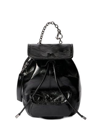 Off-white Dumbo.B leather backpack - Nero