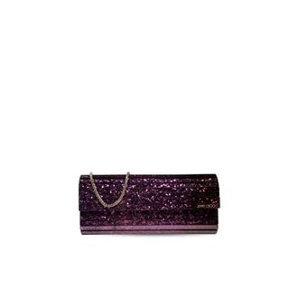 Jimmy Choo London Tassen, Dames, Paars, ONE Size, Leer, Sweetie Clutch