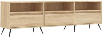 vidaXL Vidaxl - Mueble de tv madera contrachapada roble Sonoma 150x30x44,5 cm