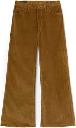 Dondup Amber Wide-leg Jeans - Dames - Loose Fit Jeans - Bruin - W28 - Katoen - Jeans