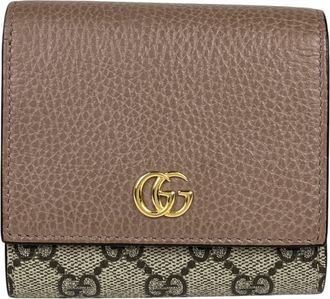 Gucci Beige Gg Supreme Leather Wallet (Bi-Fold) (Pre-Owned)