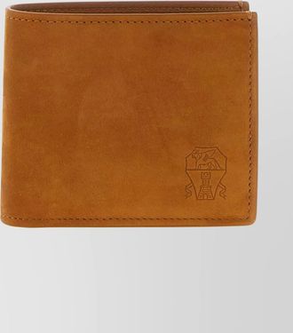 Brunello Cucinelli soft nubuck bi-fold wallet