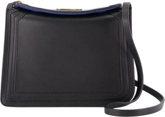 Lanvin Compagnon 16 Leren Tas - Dames - Schoudertassen - Zwart - ONE Size - Leer - Tassen