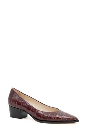 Amalfi By Rangoni Persiana Pointed Toe Pump in Bordeau Cocco Bengala at Nordstrom, Size 7.5