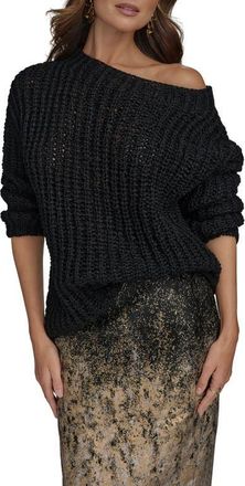 DKNY Open Stitch Sweater in Black at Nordstrom, Size X-Small