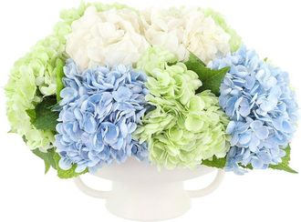 Creative Displays Inc. Handmade Faux Assorted Hydrangea Centerpiece