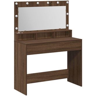 vidaXL Vidaxl - Dressing Table Brown Oak 100 x 41 x 135 cm Engineered wood