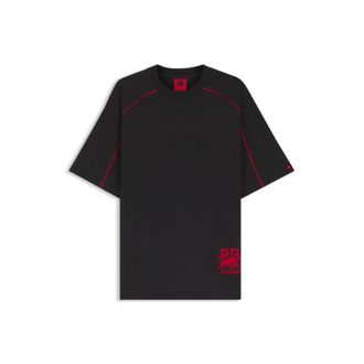 HUGO BOSS x RB cotton-blend T-shirt with contrast piping