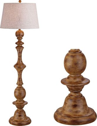 Jonathan Y Designs Taylor 67 Resin LED Floor Lamp, Brown at Nordstrom