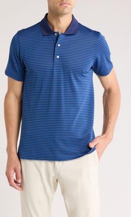 Brooks Brothers Feeder Performance Knit Polo in Blue/Navy at Nordstrom Rack, Size X-Large