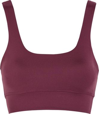 Varley Freesoft Cori Stretch-jersey Sports bra top - Burgundy - S (UK8-10 / S)