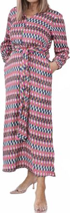 Vilagallo Marino Dress In Geometric Print