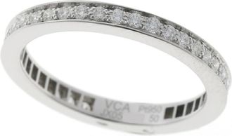 Van Cleef & Arpels Platinum Platinum 950 Band Ring (Pre-Owned)