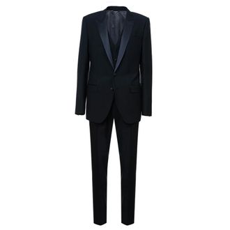 Dolce & Gabbana Three-piece suit - male - Dolce & Gabbana - Single Breasted Suits - Blue - L - Suits