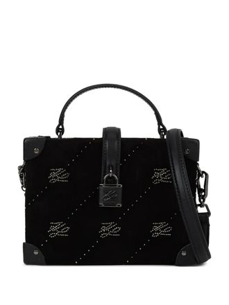 Karl Lagerfeld K/Autograph padlock-detail trunk bag - women - Leather - One Size - Black