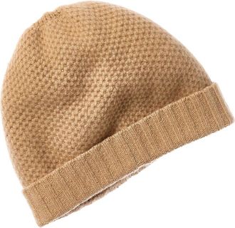 Portolano Honeycomb Stitch Cashmere Beanie
