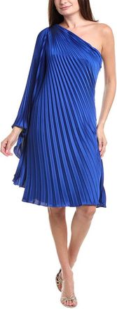Rene Ruiz One-Shoulder Pleated Cocktail Dress