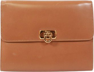 Ferragamo Brown Leather Pouch (Pre-Owned)