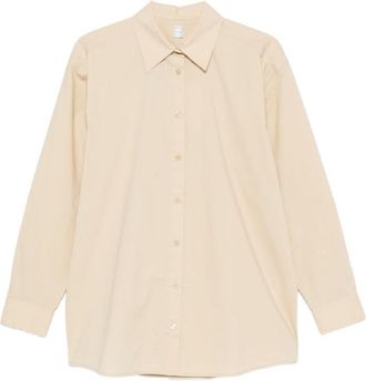 Toteme Beige Solid Cotton Shirt