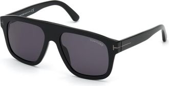 Tom Ford Thor Zonnebril - Heren - Zonnebrillen - Zwart - 56 MM - Accessoires