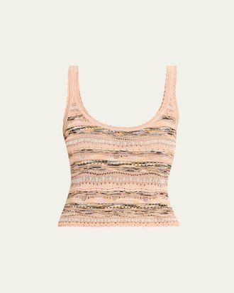 Ulla Johnson Clotilde Wavy Knit Tank Top