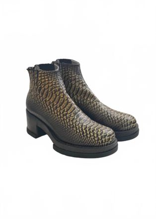 SAPIO Womens N171 Leather Boot In Giallo