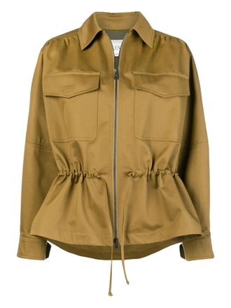 Valentino Garavani sequined jacket - women - Cotton/Cotton - 44 - Green