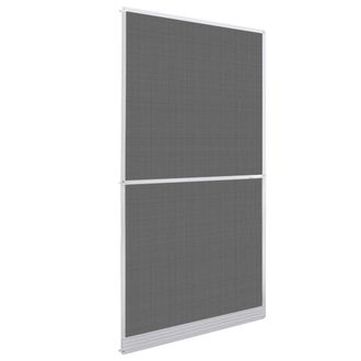 Berkfield Home White Hinged Insect Screen for Doors 120 x 240 cm