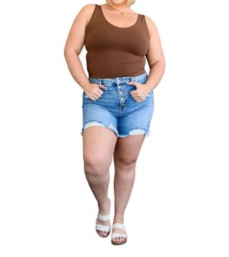 Yelete Carefree Seamless Reversible Tank In Brown