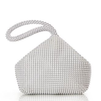 Babeyond Clutch Bags for Women Beaded Evening Bags 1920s Flapper Clutch Handbag for Costume Party, Wedding & Daily Use(Silver)