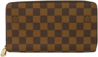 Louis Vuitton Pre-owned Wallets, male, Brown, Size: ONE SIZE Pre-owned Zippy Organizer Damier Long Wallet