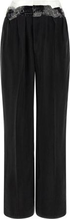 Maison Margiela Black Straight Flat Front Pant