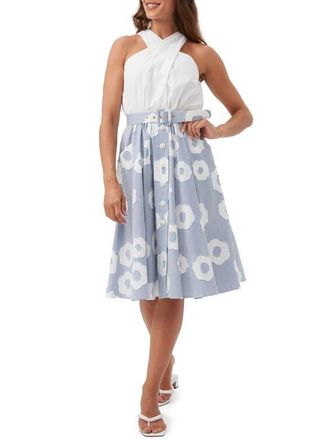 Trina Turk Mardi 2 A Line Floral Twofer Dress in Multi at Nordstrom, Size 12